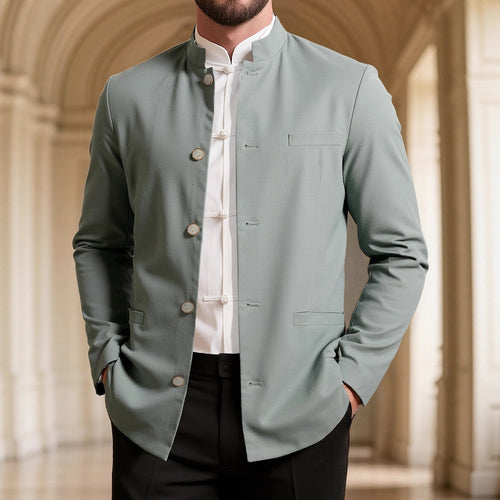 Amarae Men's High Collar Blazer