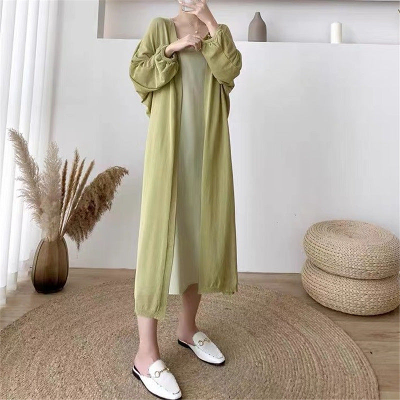 Robe maxi pour femmes avec superposition légère de kimono Chic & Stil