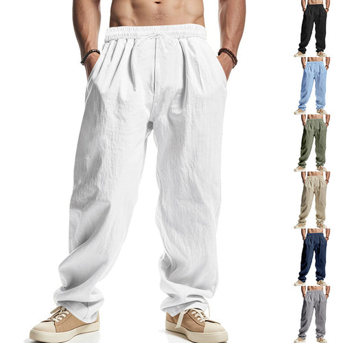 Air leisure pants for men with elastic waistband and practical pockets Amarae