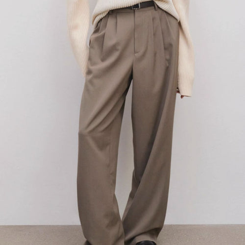 Pantalon élégant en tissu large pour femmes Chic & Stil