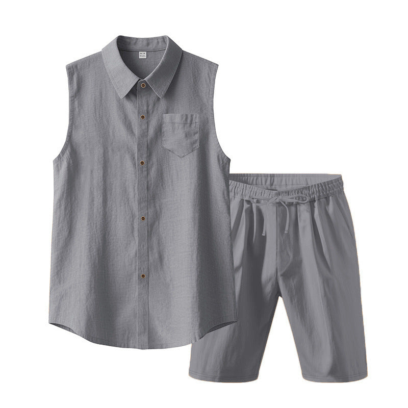 Casual summer set for women with sleeveless top and shorts Lune London