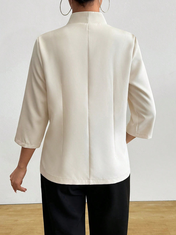 Women's wrap jacket with waist tie and relaxed fit Lune London