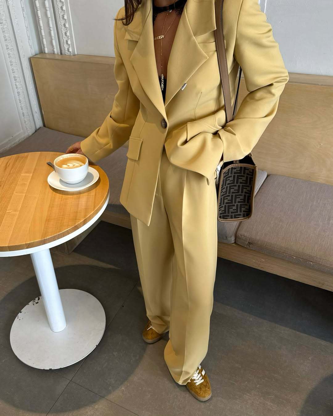 Ladies elegant and casual set with wide pants Lune London