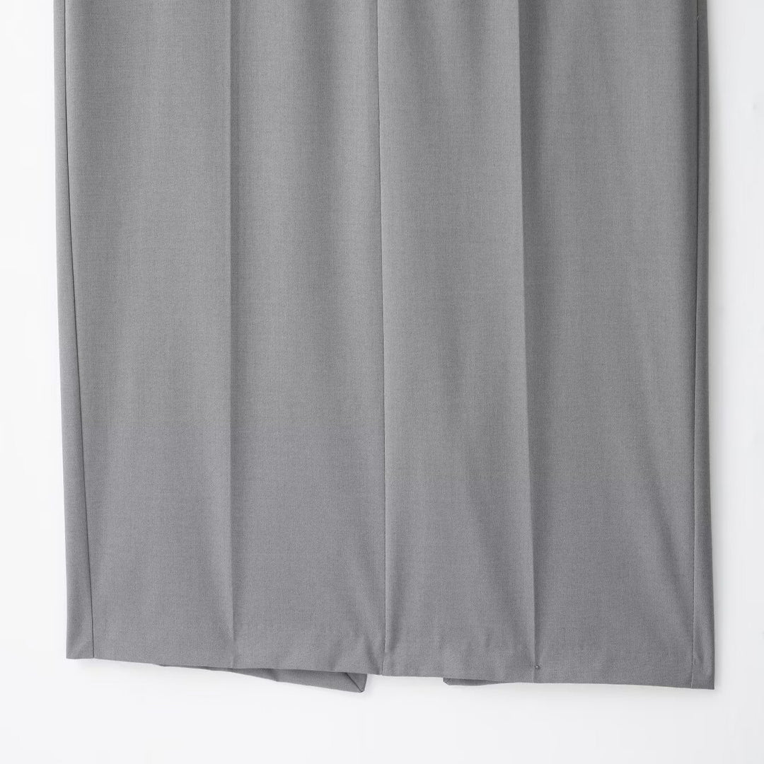 Ladies Elegant Maxi Skirt with Pleat and Belt Loops Amarae