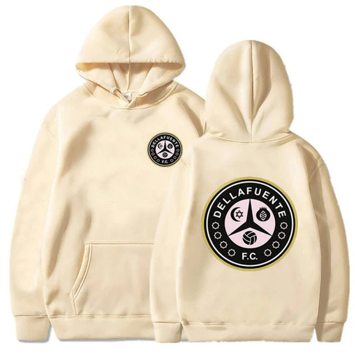 Women's hooded sweatshirt with unique club design and soft fleece Lune London