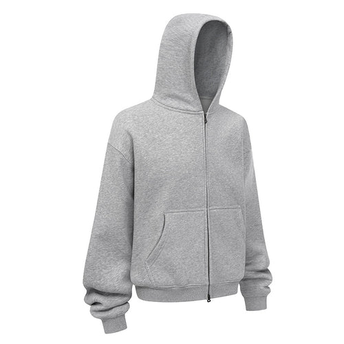 Casual hoodie jacket for women in soft fleece material with practical side pockets Amarae