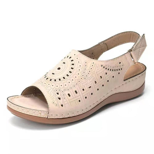 Comfortable Sandals for Women with Elastic Strap Design and Chic Anatomical Sole