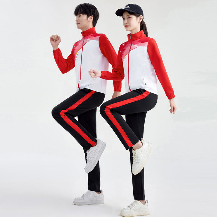 Unisex Performance Training Suit in Team Look with Stand-Up Collar Amarae