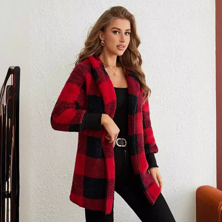 Ladies comfortable tartan jacket Lune London