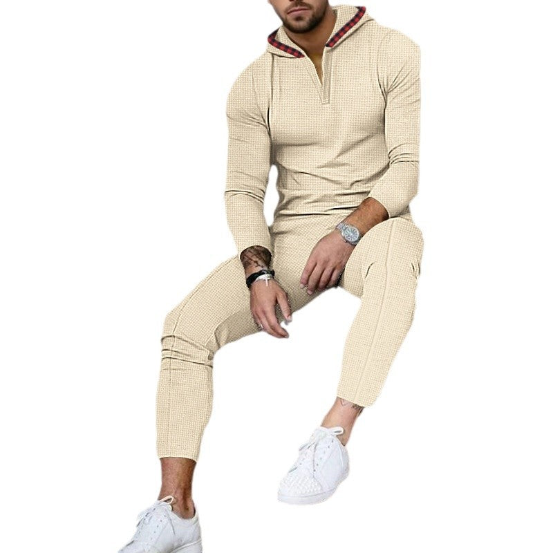 Men's trendy tracksuit with hood and fashionable collar Lune London
