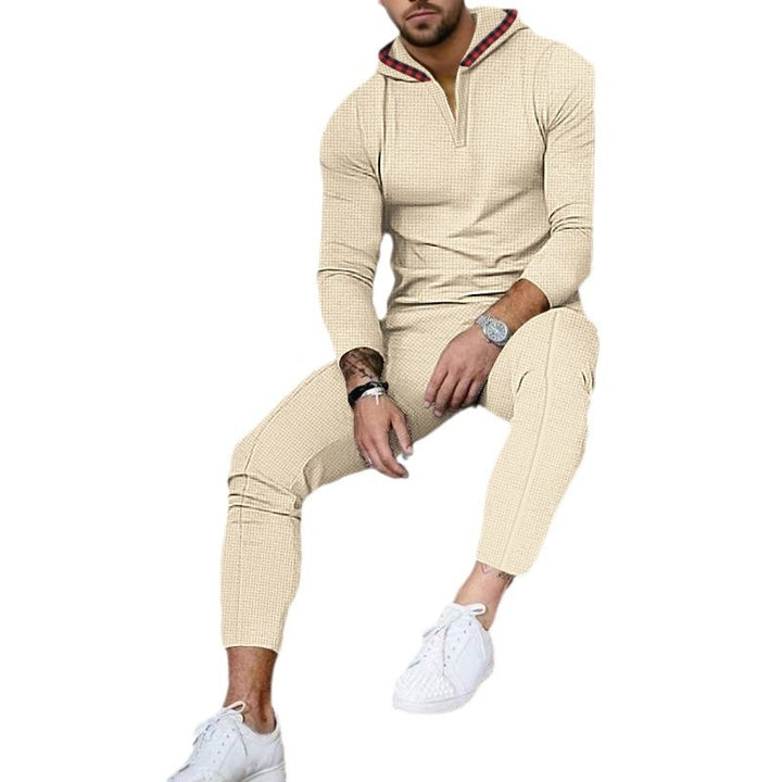 Men's trendy tracksuit with hood and fashionable collar Lune London