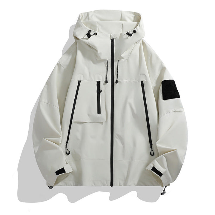 Women's Technical Outdoor Jacket with Adjustable Hood System and Multifunctional Pockets Amarae