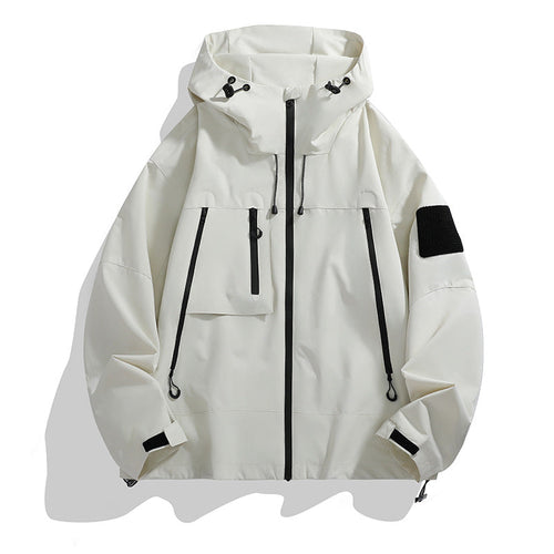 Women's Technical Outdoor Jacket with Adjustable Hood System and Multifunctional Pockets Amarae