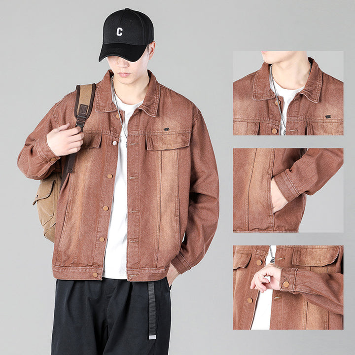 Trendy denim jacket for men with functional pockets and a relaxed fit Lune London