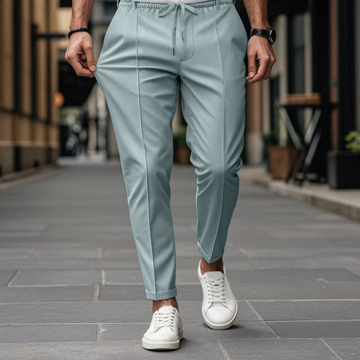 Elegant chino pants for men with elastic waist and side pockets Lune London