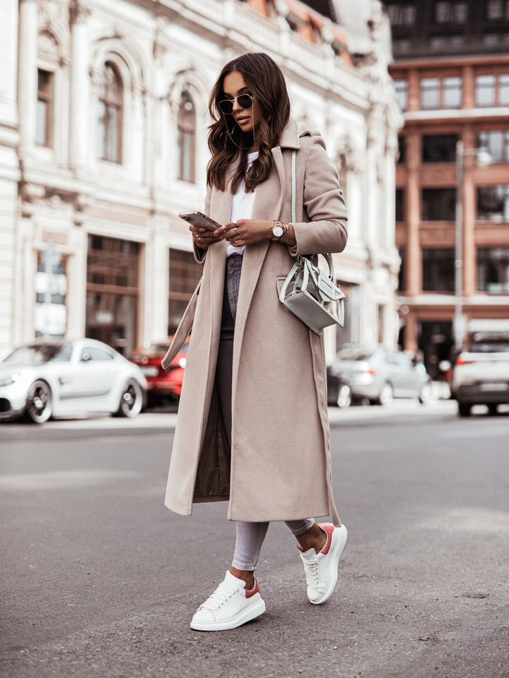 Ladies elegant and comfortable long coat Lune London
