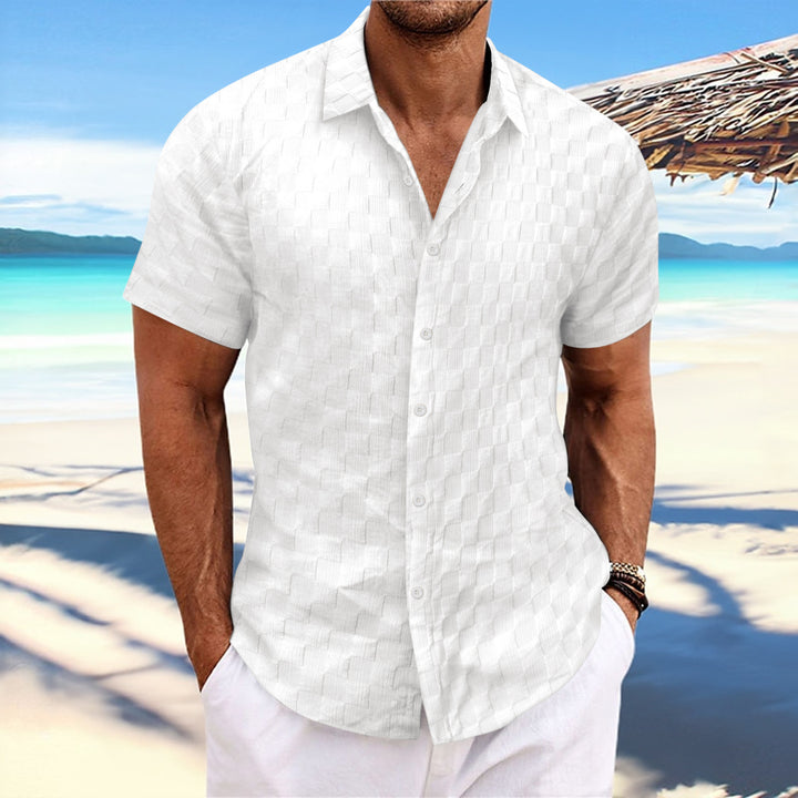 Structured short sleeve leisure shirt for men Amarae