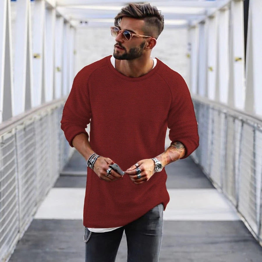 Lune London | Men's casual sweater with innovative knit pattern