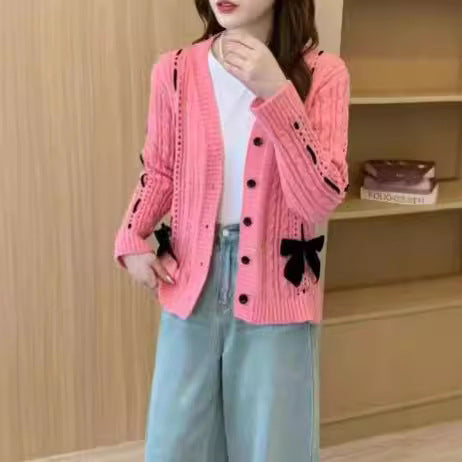 Women's jacket with decorative pockets and wave pattern Amarae