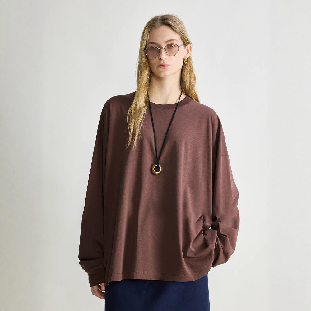 Casual long sleeve T-shirt for women made of high-quality cotton with a comfortable fit and a modern design Lune London