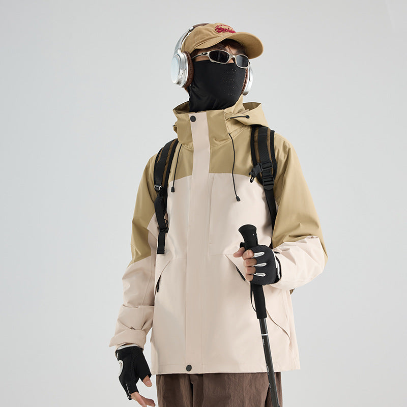 Women's waterproof, breathable functional parka with hood and loose fit Amarae