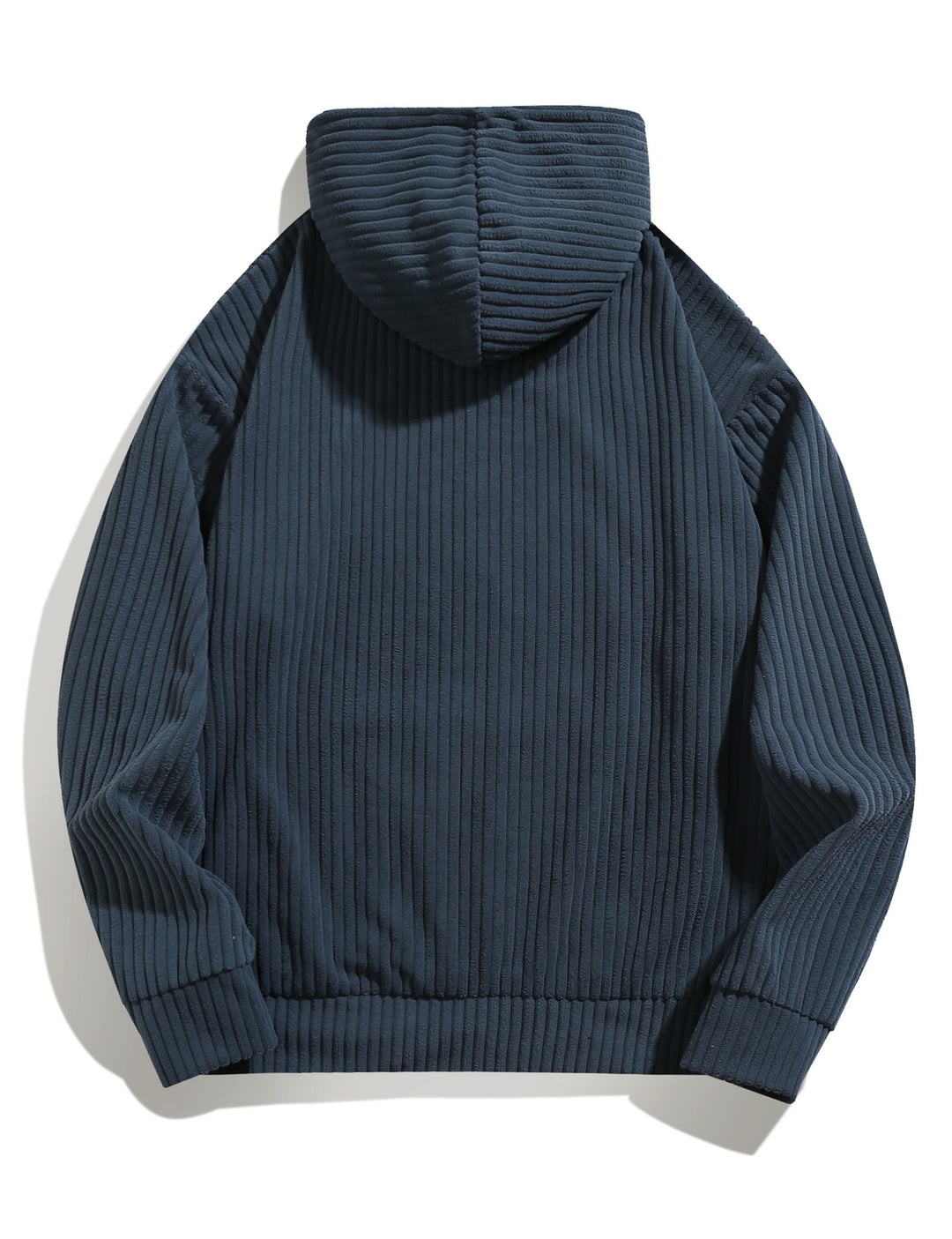 Casual hooded sweatshirt for men with ribbed design and practical pockets Lune London