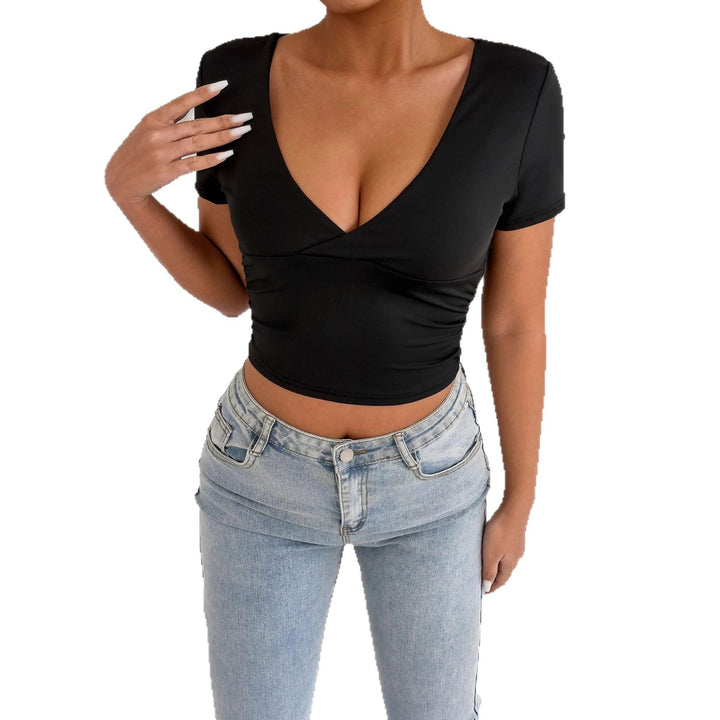 Women Short Sleeve Bodycon Top Lune London