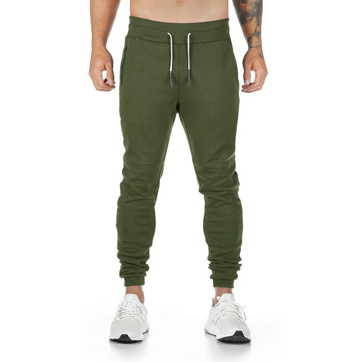 Sporty jogging pants for men with side zip pockets Lune London