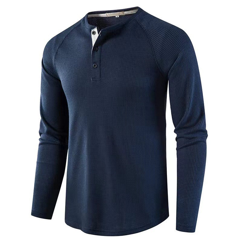 Men's long sleeve shirt with elegant button placket and structured design Lune London