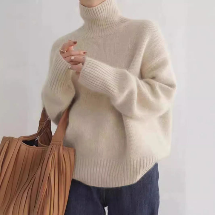 Sweater women with high collar Lune London