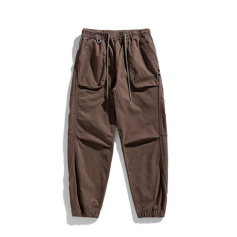 Casual cargo jogging pants for men with elastic waistband Lune London