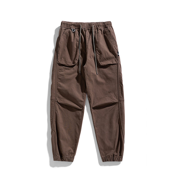 Casual cargo jogging pants for men with elastic waistband Lune London