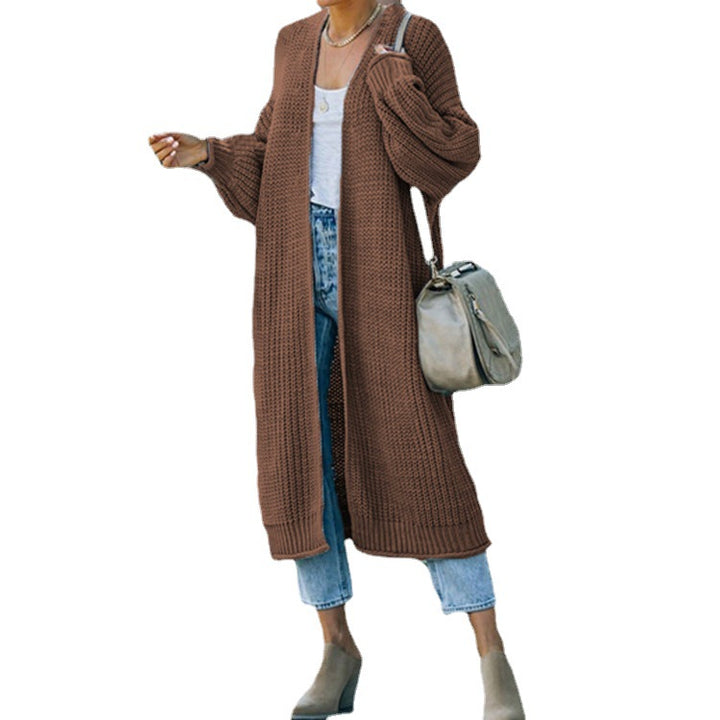 Cardigan en tricot épais pour femmes avec mailles ouvertes et coupe décontractée Chic & Stil