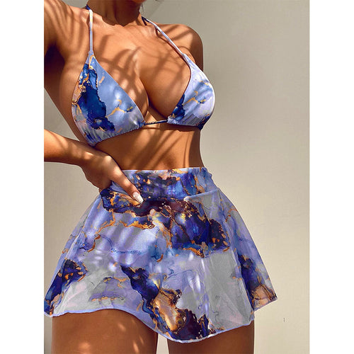 Amarae women's bikini and skirt set