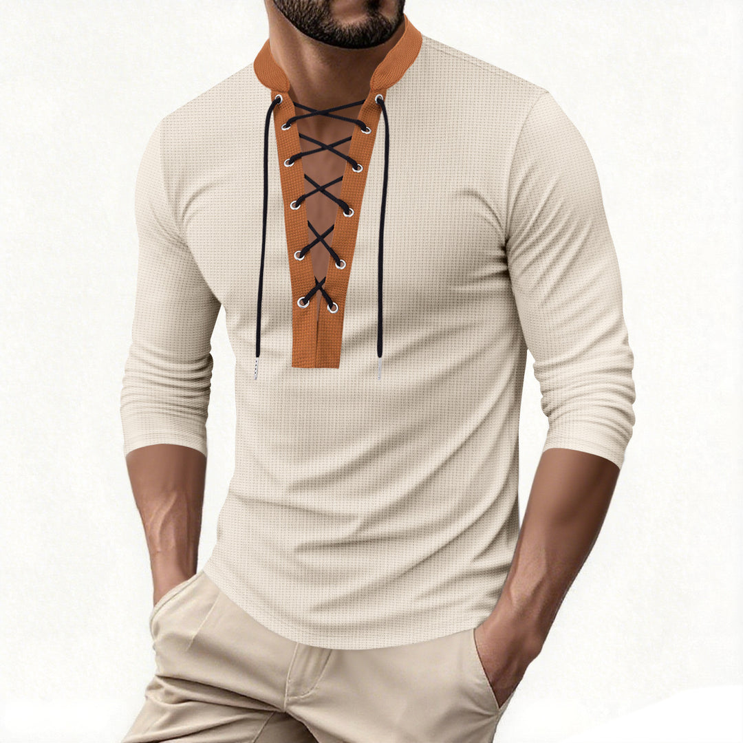 Men's long sleeve shirt with a modern lace design Lune London