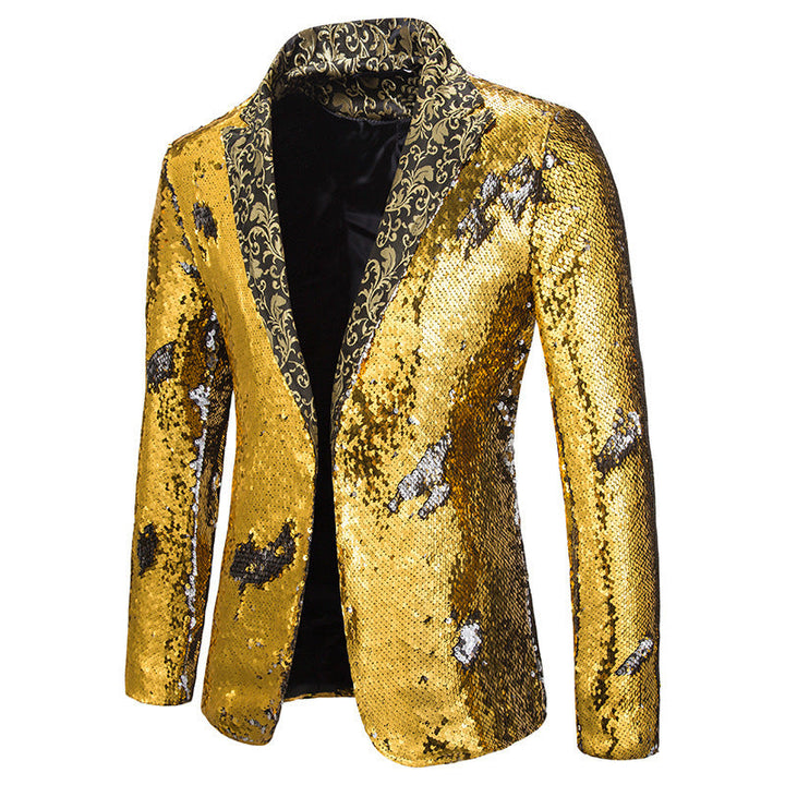 Men's Extravagant Sequin Blazer Jacket Lune London