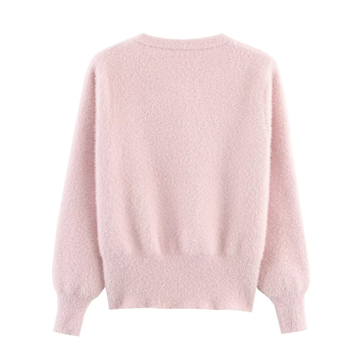 Ladies Cozy Knit Vest with Elegant Floral Details Lune London