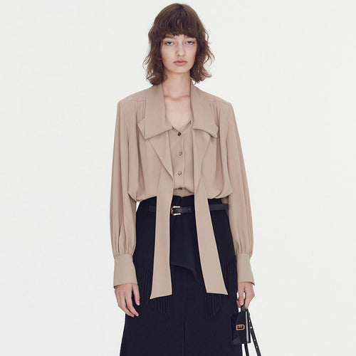 Blouse élégante pour femmes avec ceinture à nouer Chic & Stil