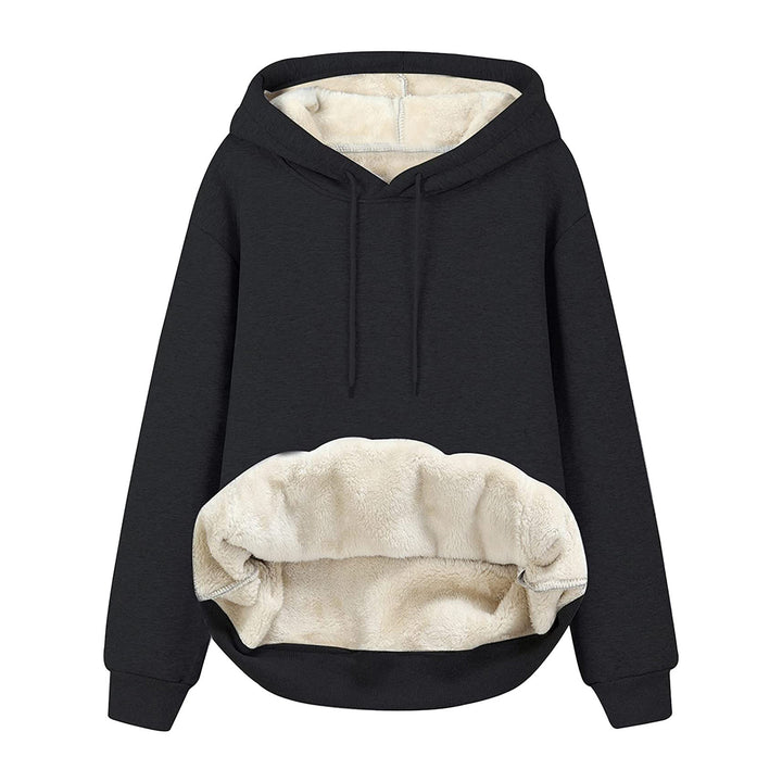 Ladies cozy hoodie with fleece lining and practical pockets Lune Londonl