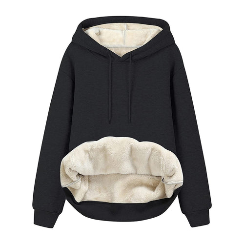 Ladies cozy hoodie with fleece lining and practical pockets Amarael