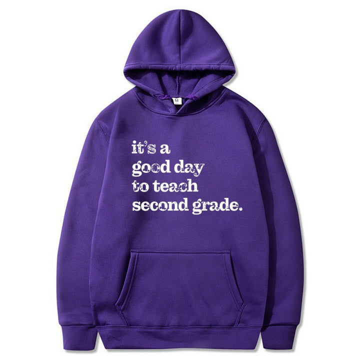 Women's hoodie with inspiring teacher quote and comfortable fit Lune London