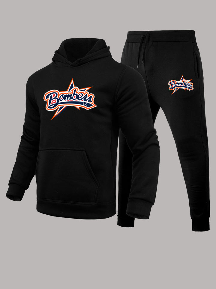 Hoodie and jogging set for men with sporty logo design Lune London