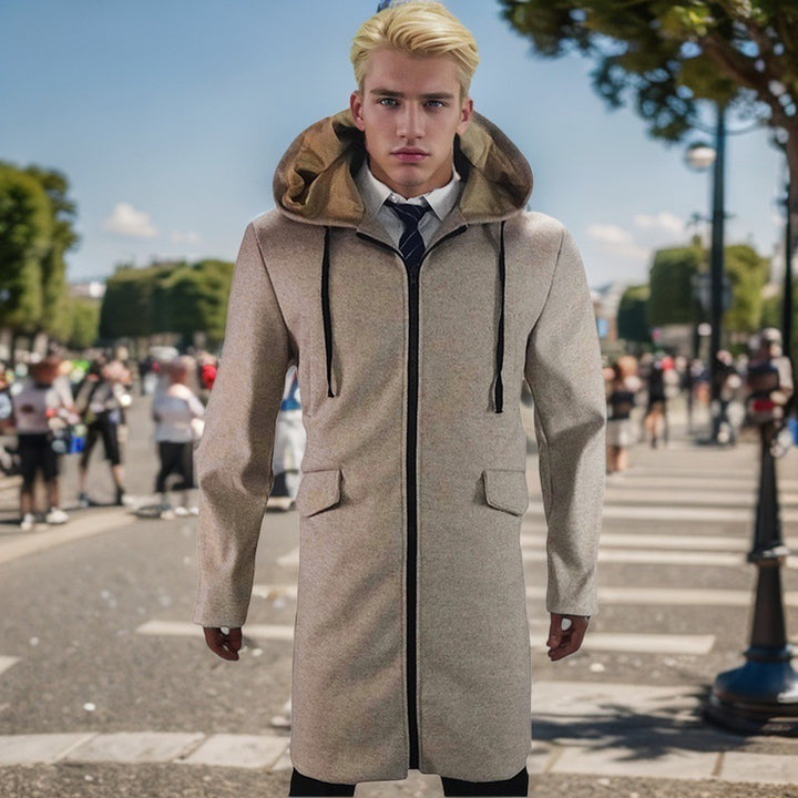 Trendy parka coat for men with removable hood and practical pockets Amarae