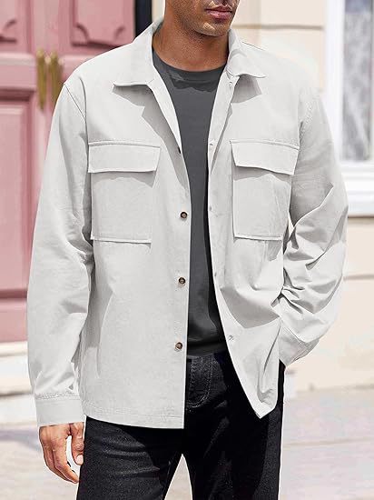Casual utility jacket for men with practical pockets and modern cut Lune London
