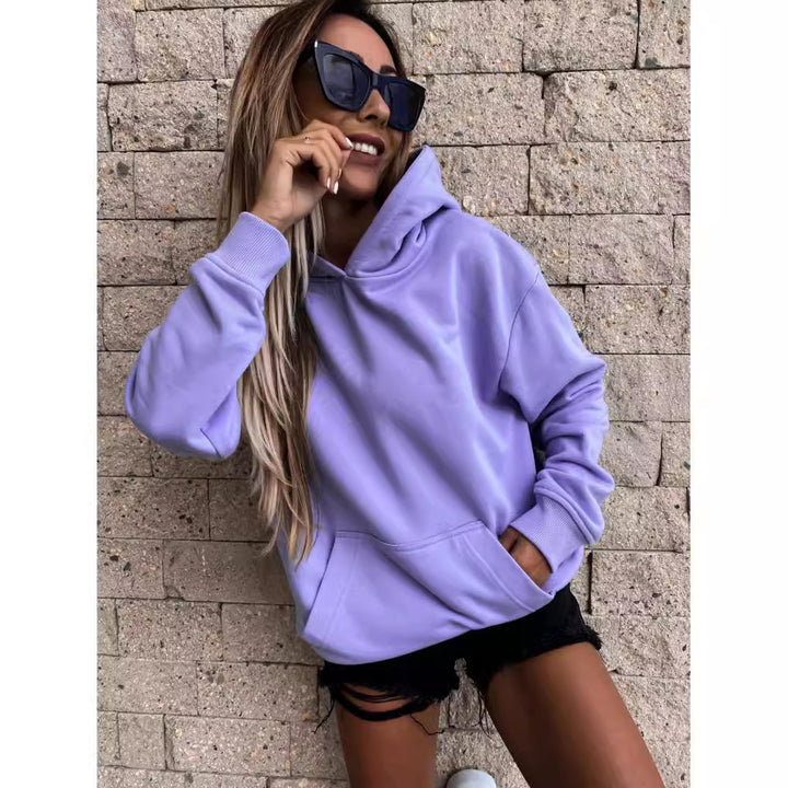 Women's hoodie with soft fleece lining and relaxed fit Lune London
