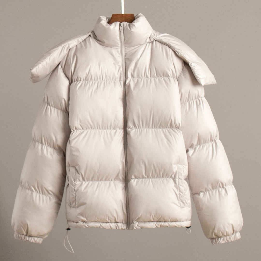 Ladies Style Jacket with High Collar and Voluminous Sleeves Lune London
