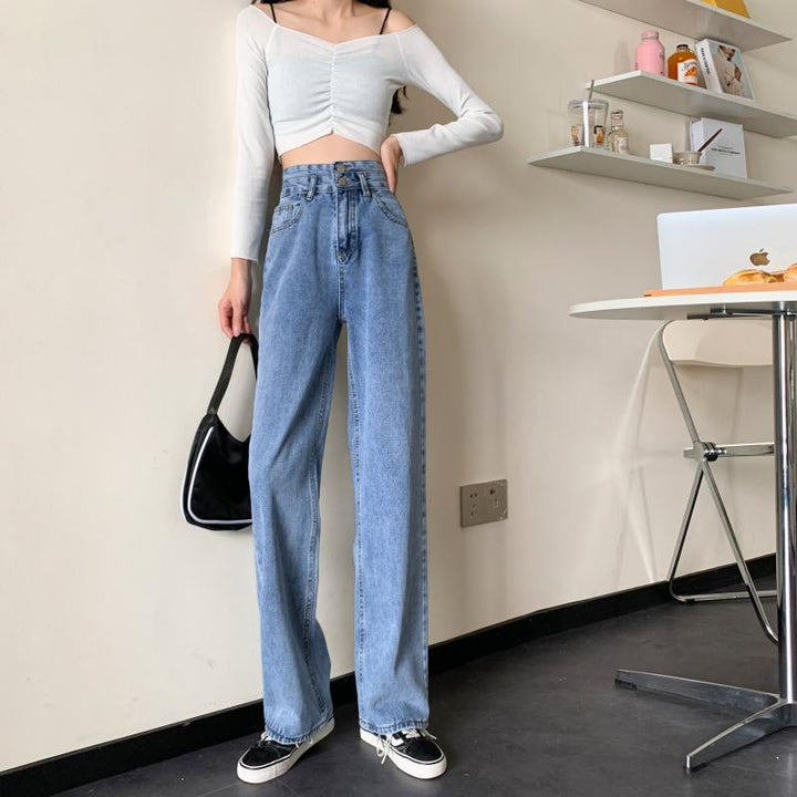 Jeans pour femmes à coupe large avec fit décontracté Chic & Stil