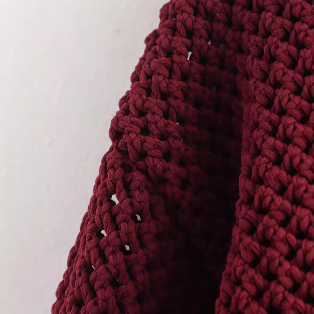 Women's sharply cut cardigan with relief texture and decorative jewelry buttons Amarae