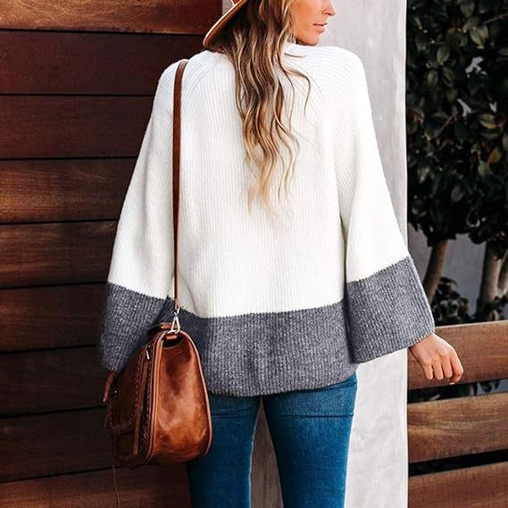 Ladies elegant knitted sweater with wide sleeves Lune London