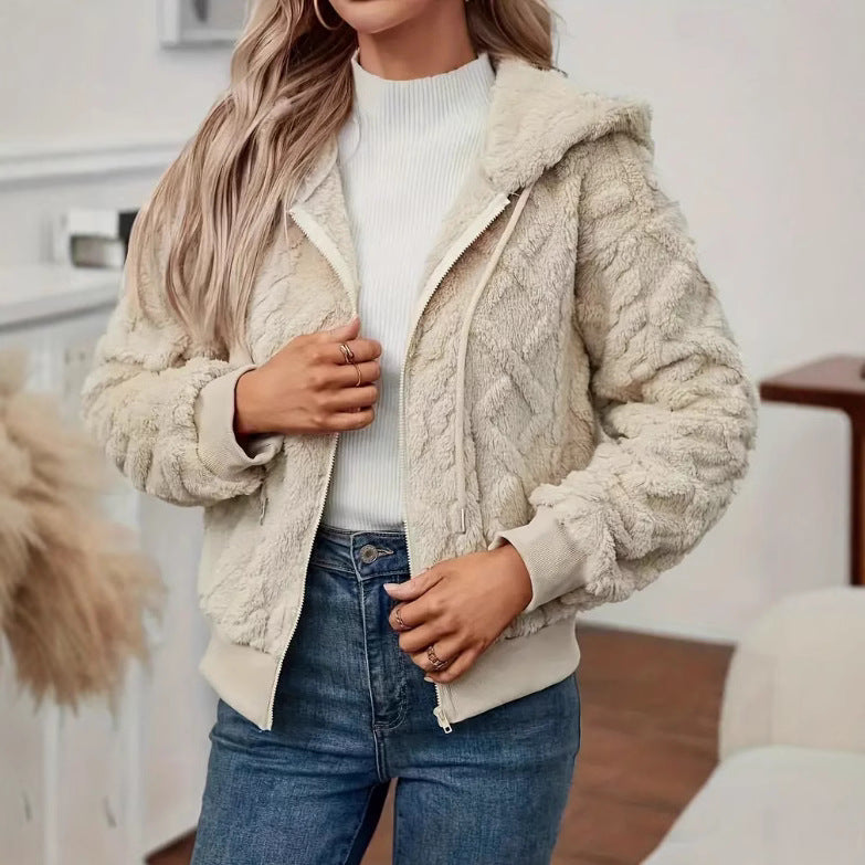 Ladies Chic and Stylish Cozy Fleece Jacket